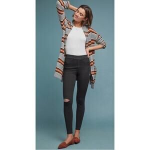 Spanx distressed skinny jeans vintage black small NWT